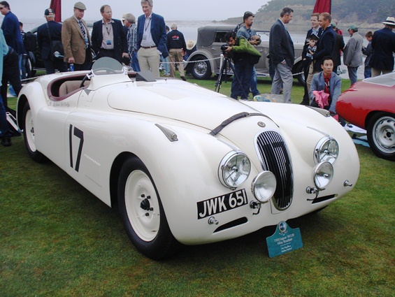 The special XK120 'JWK 651' awarded the Phil Hill Trophy 