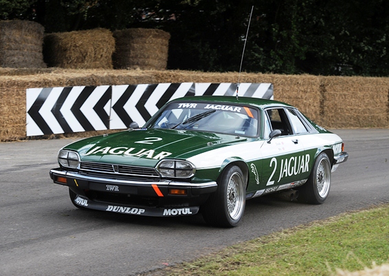 The 1985 Tom Walkinshaw Jaguar XJS was demonstrated up the famous Goodwood Hill by Bruce Canepa