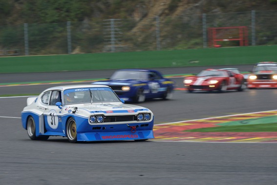 The Broadspeed Cologne Capri qualified in an impressive 2nd place ahead of the GT and Saloon Challenge Race