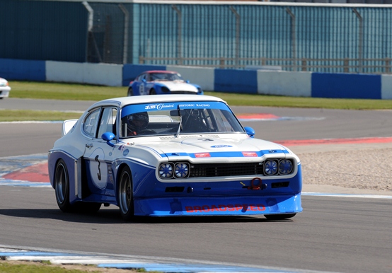 The Ford Cologne Capri was awarded a Championship class win within the Historic Touring Car Challenge