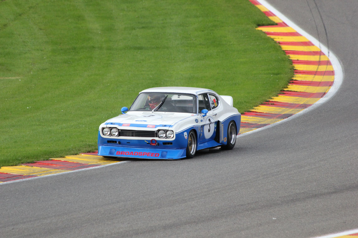 The Ford Cologne Capri of John Young and Chris Ward qualified in 2nd position for this weekend's combined Touring car race