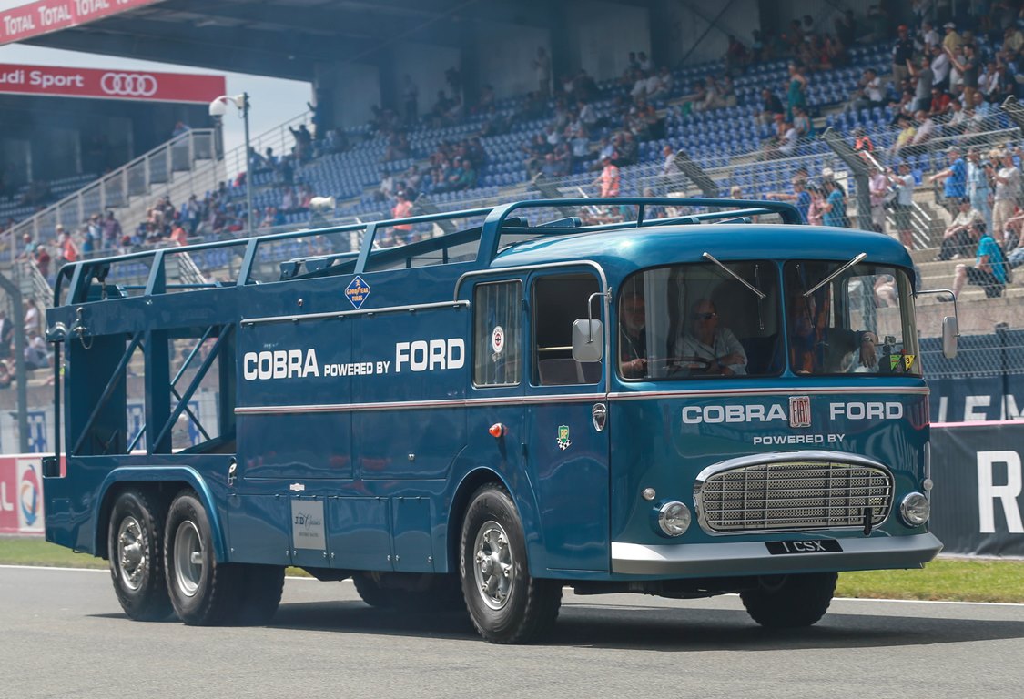 JD Classics had their 1965 Fiat Bartoletti transporter on display throughout the weekend also taking part in an on-track parade with other classic racing transporters