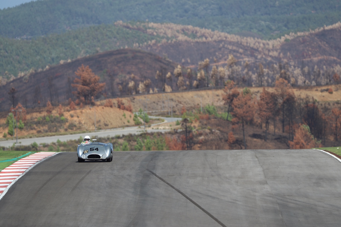 The Cooper T33 of Derek Hood and Chris Ward qualified in 11th for Saturday evening's two hour MRL 50s Sports Car race.