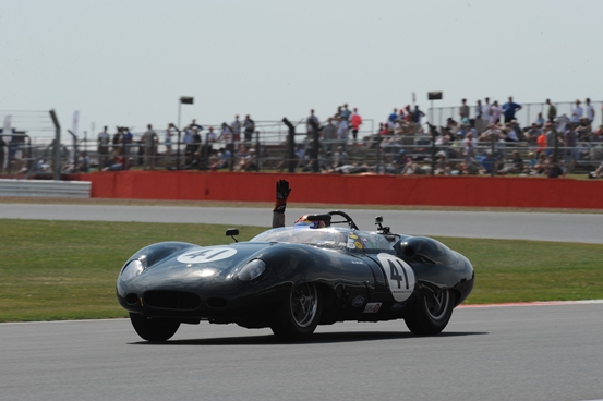 The 1959 Costin Lister driving to another unrivalled victory within the Stirling Moss Trophy