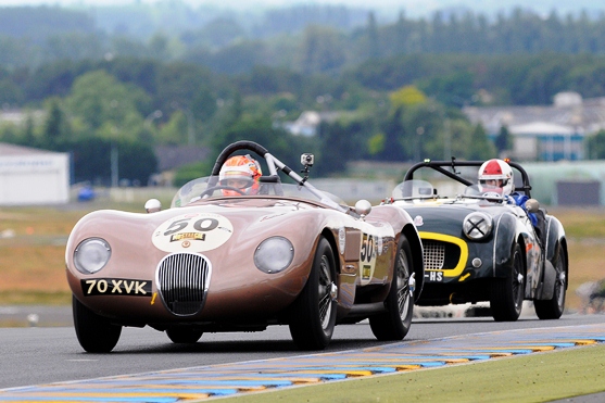 The ex-Fangio C-Type dominated Plateau 2, with Alex Buncombe driving to 1st, 1st and 3rd respectively