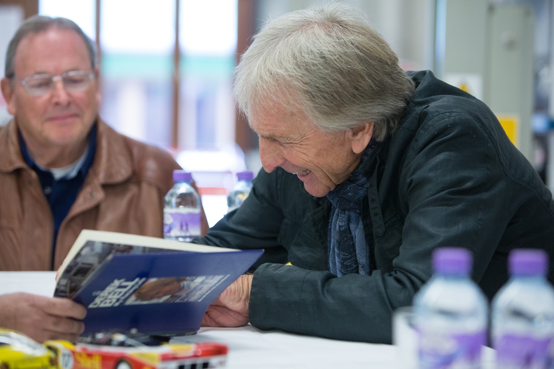 Having entertained our audience with stories from his prolific career, Derek Bell spent time signing autographs and taking photographs to conclude another successful breakfast morning at JD Classics in 2016.