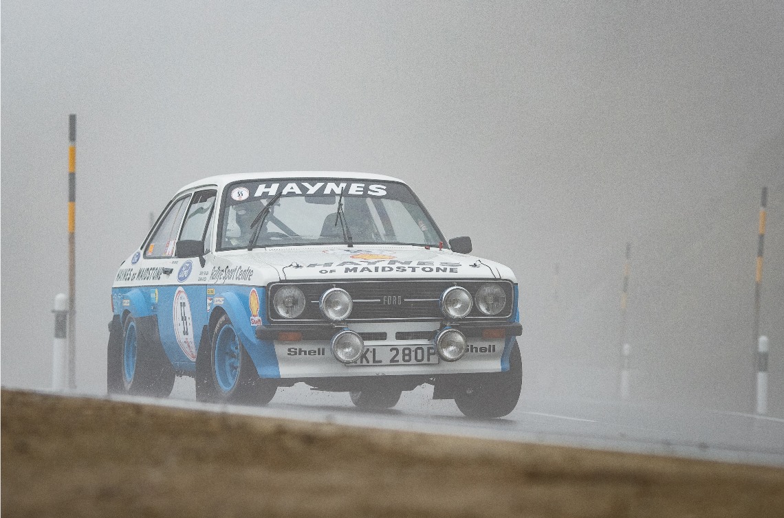 The Ford Escort RS1800 of Phil Mouser ran well to finish first within Class H.