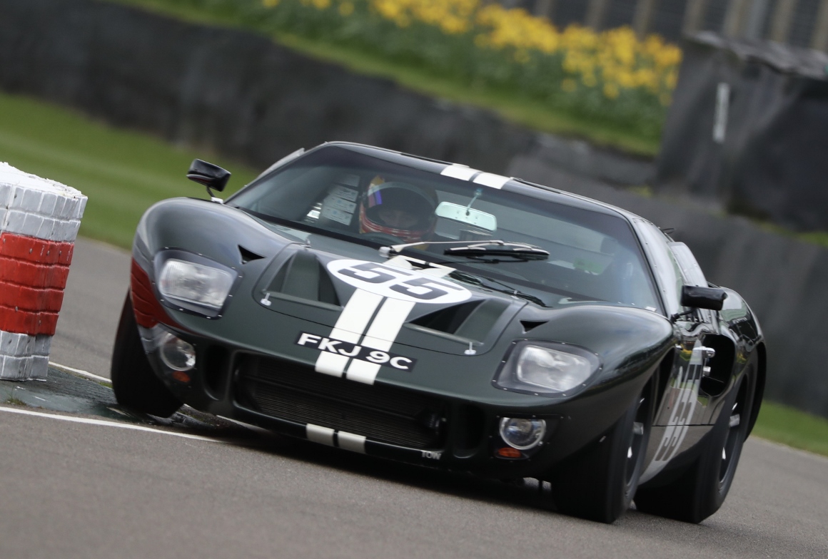 The Ford GT40 qualified in 8th place ahead of Sunday's Surtees Trophy race.