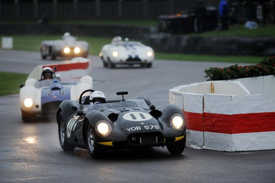 Under torrential weather conditions, the Lister Knobbly drove a consistent race in the Sussex Trophy