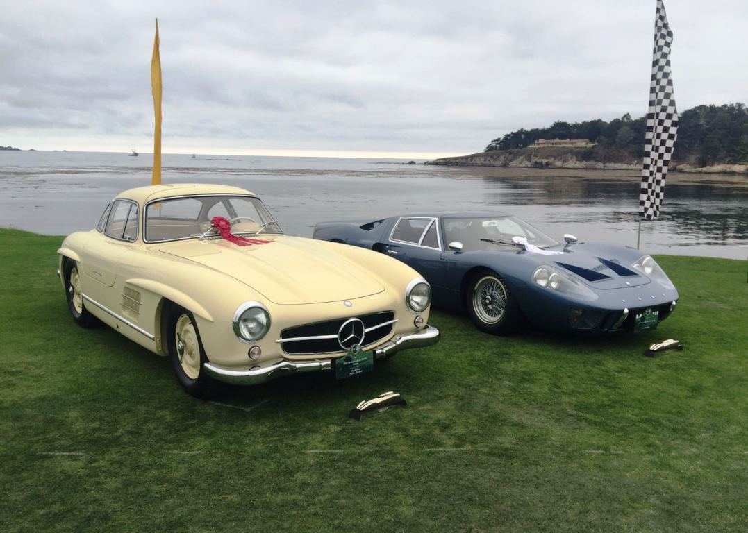 Both the Mercedes Alloy Gullwing Coupe and Ford GT40 Mark III Prototype were awarded 2nd and 3rd places respectively within each of their classes at the 2016 Pebble Beach Concours d'Elegance