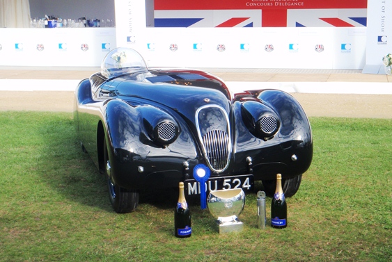 The 1952 Jabbeke World Record XK120 took the coveted Best of Show award at this year's Chubb Insurance Concours d'Elegance at Salon Prive