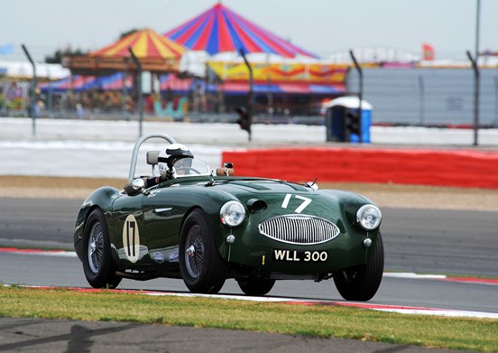 The fastest of its marque of the weekend; the JD Classics Austin Healey 100S