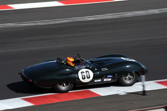 Our Jaguar Costin Lister taking part in the Stirling Moss Trophy Race