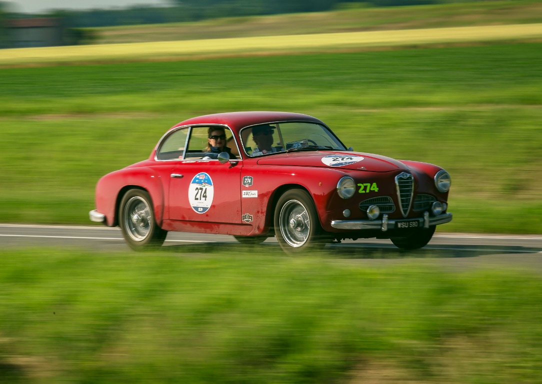 Competing cars got to enjoy the picturesque Italian landscape across the 1000 mile rally