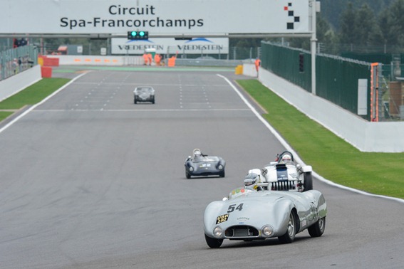 The 1954 Cooper T33 takes to the judging stage to be examined