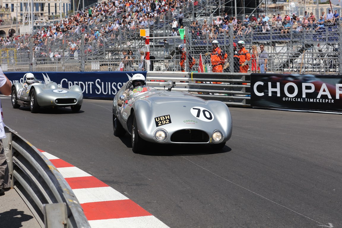 The JD Classics Cooper T33 of Derek Hood has fast become a familiar competitor at Monaco Historique