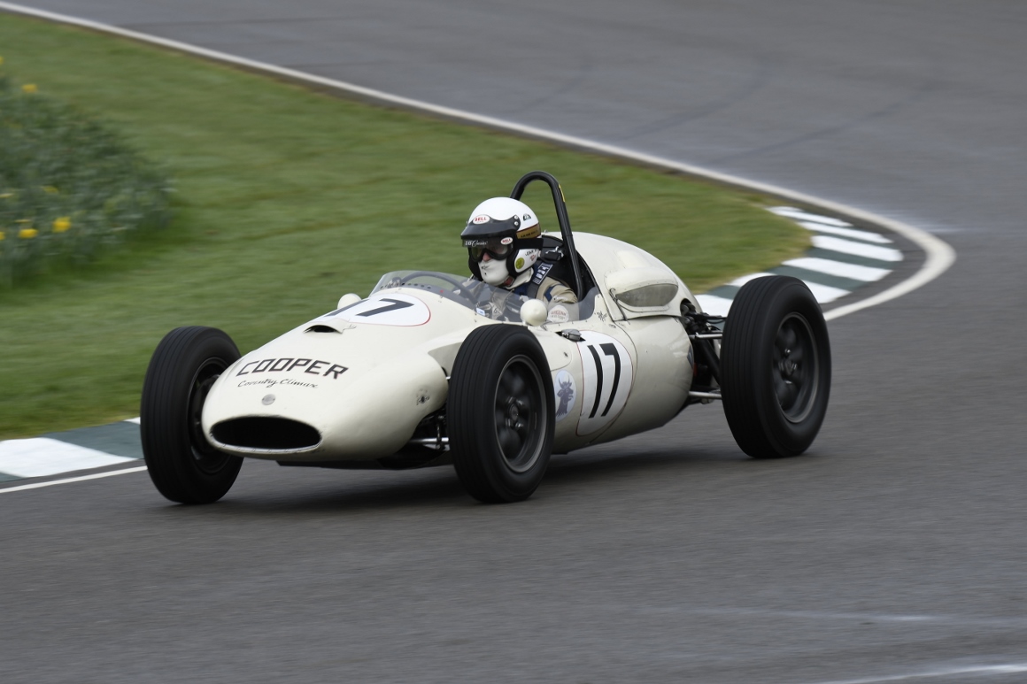 The Cooper T45 acheived a strong 4th place on its JD debut within the Branham Trophy race at this weekend's Goodwood Members Meeting