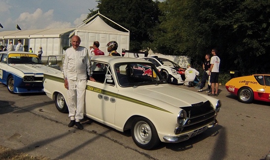 Jack Sears with Lotus Cortina