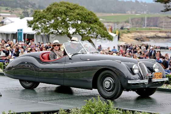 Taking to the main stage, the XK120 is awarded its class win