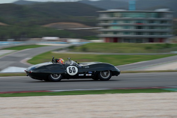 The Costin Lister of Alex Buncombe and Chris Ward qualified on pole position ahead of Saturday evening's Motor Racing Legends 50's Sportscar Race