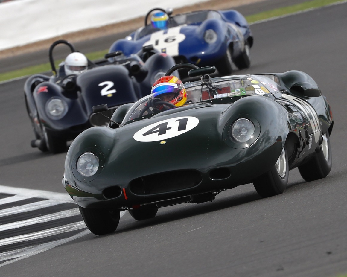 The Costin Lister of Chris Ward claimed an impressive win in Saturday morning's Stirling Moss Trophy race.