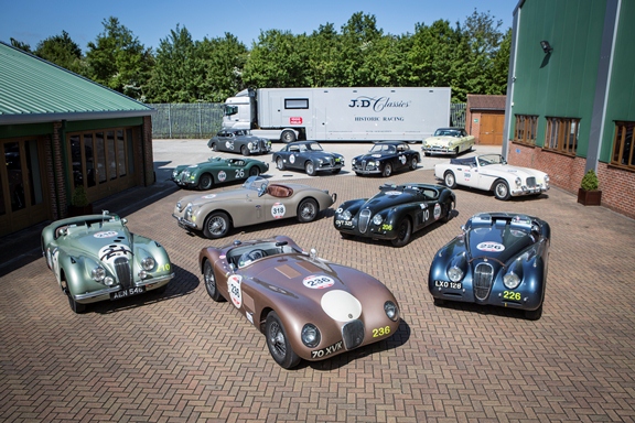 The 11 car strong field of JD Classics and customer cars all successfully completed this year's grueling Mille Miglia Rally.