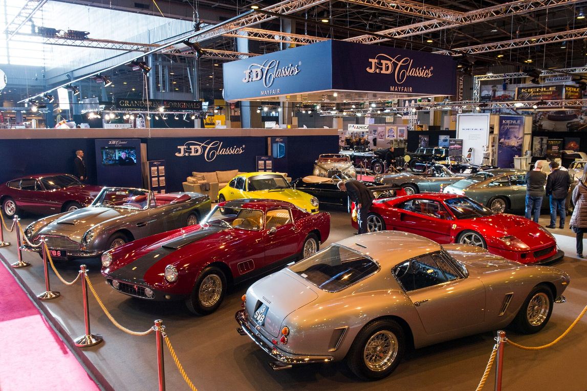 JD Classics displayed 11 of their finest classic car examples at this years Retromobile held in Paris