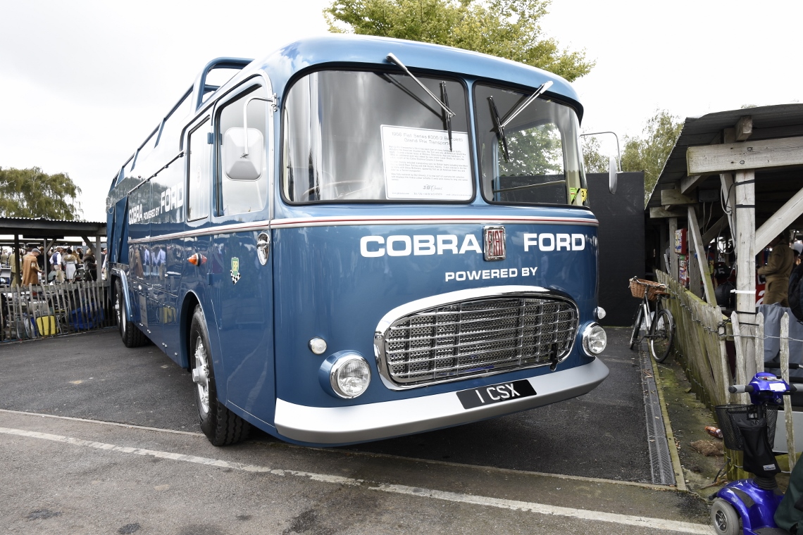 The 1956 Fiat Bartoletti transporter took pride of place on static display throughout the weekend