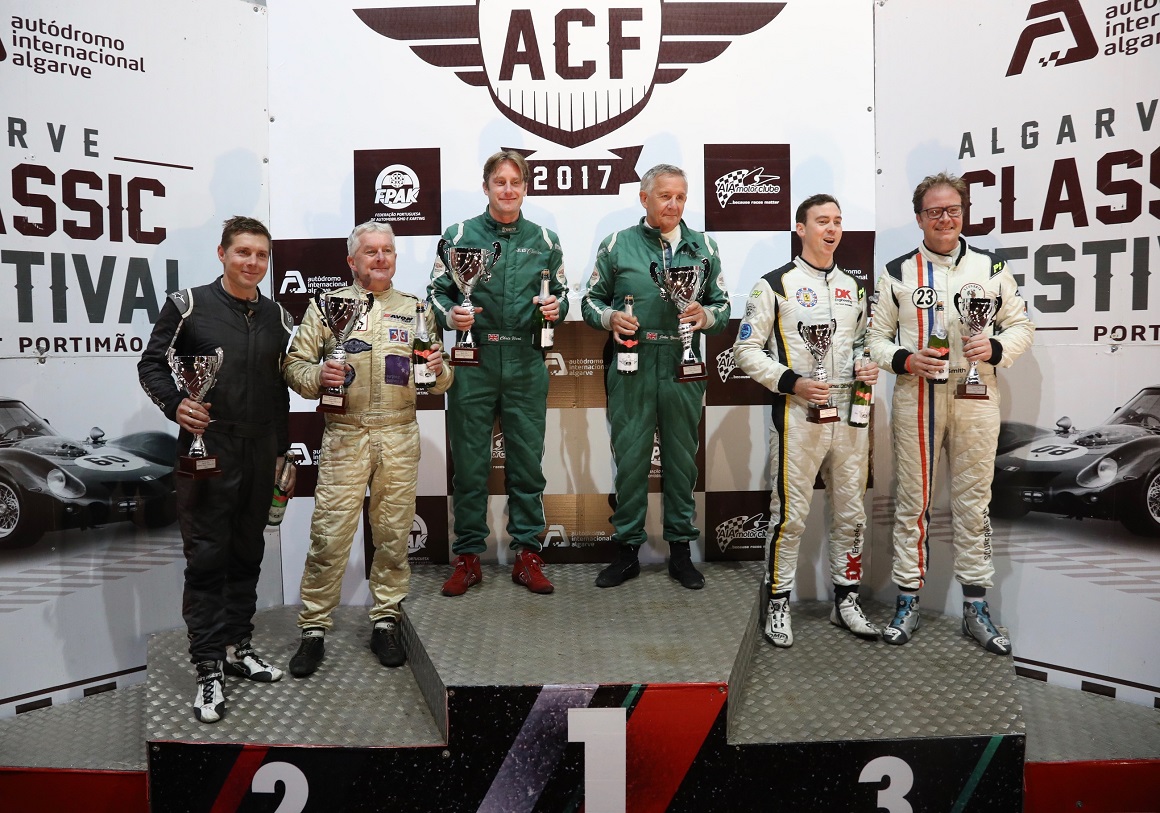 Victory at the final meeting of the year saw the Costin Lister of Chris Ward and John Young not only take the chequered flag but were awrded overall winners of the year's Motor Racing Legend's series